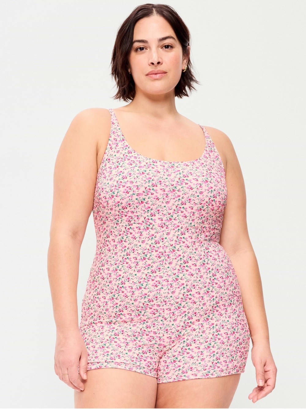 Old Navy Swim Romper NWT XL Floral Bodysuit Textured